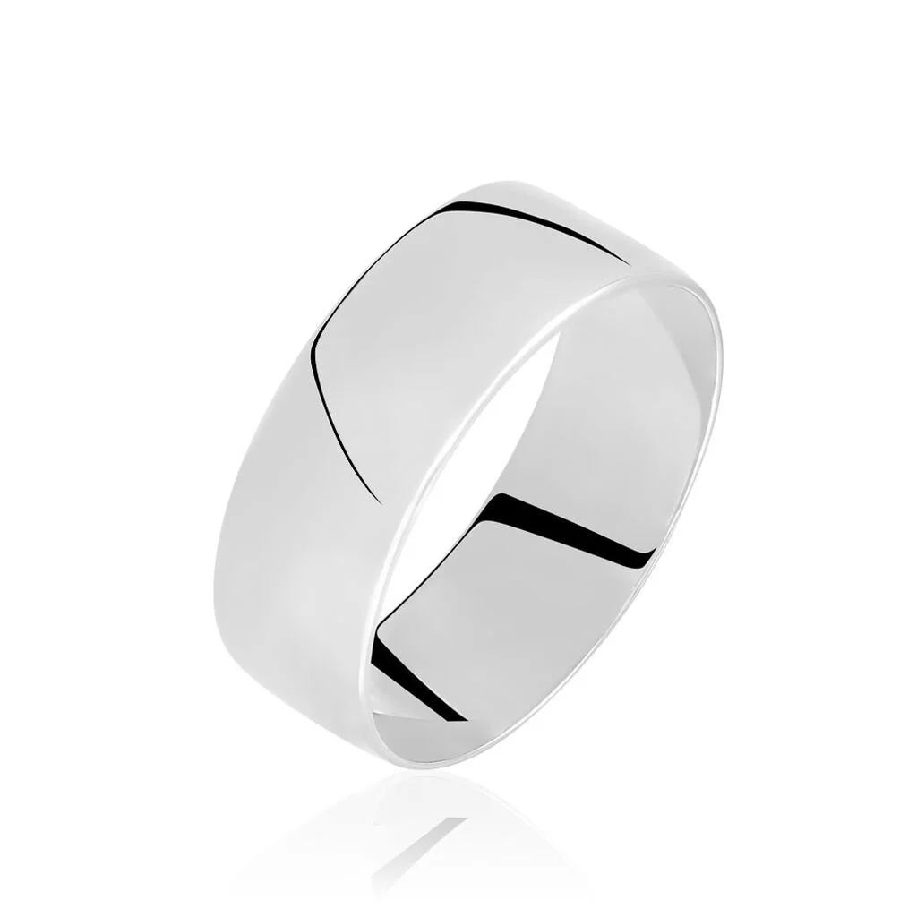 Histoire D'Or Alliance Julie Ruban Plat Or Blanc