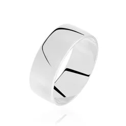 Histoire D'Or Alliance Julie Ruban Plat Or Blanc