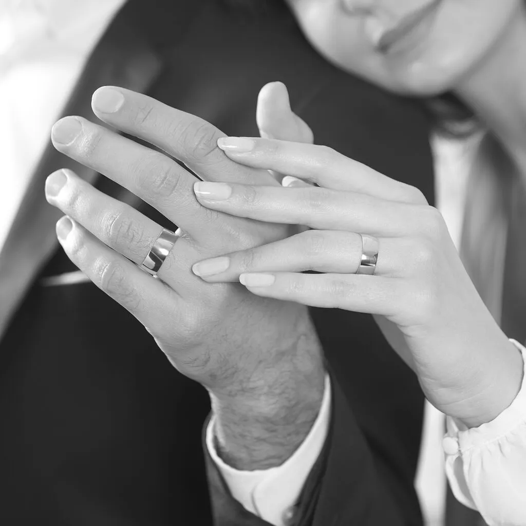 Histoire D'Or Alliance Julie Ruban Plat Or Blanc – Image 4