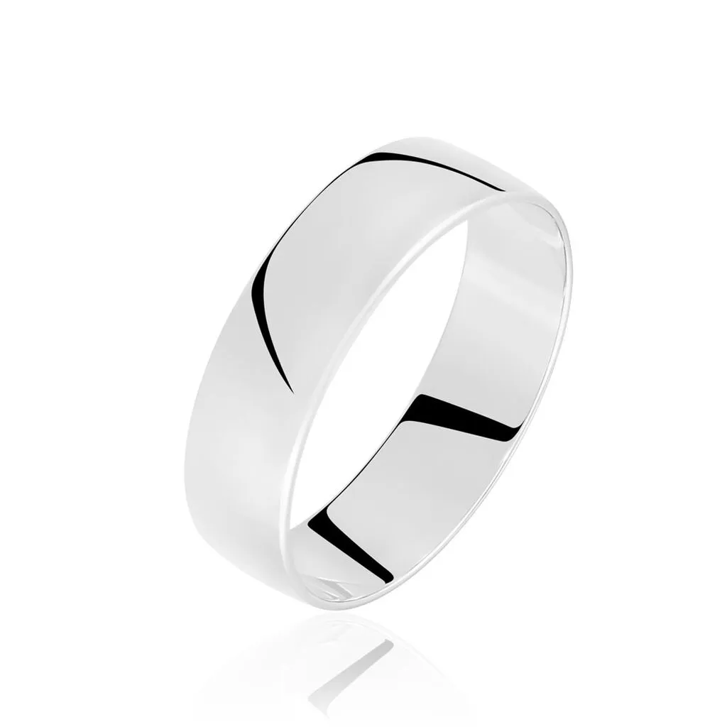 Histoire D'Or Alliance Julie Ruban Plat Or Blanc