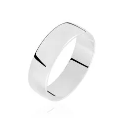 Histoire D'Or Alliance Julie Ruban Plat Or Blanc