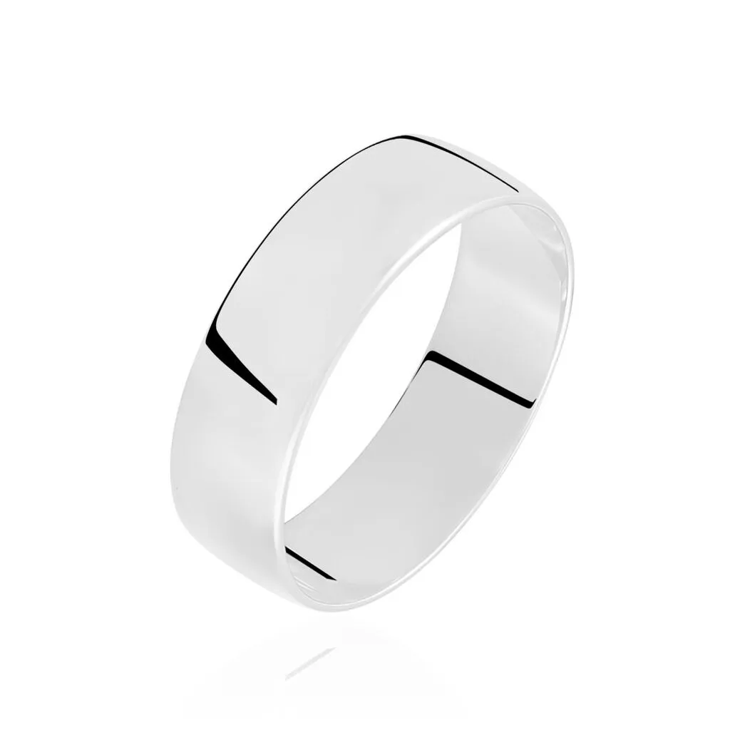 Histoire D'Or Alliance Julie Ruban Plat Or Blanc