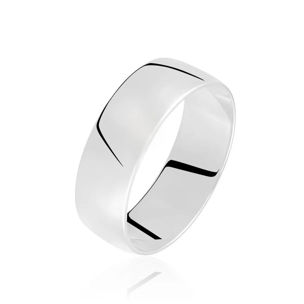 Histoire D'Or Alliance Julie Ruban Plat Or Blanc