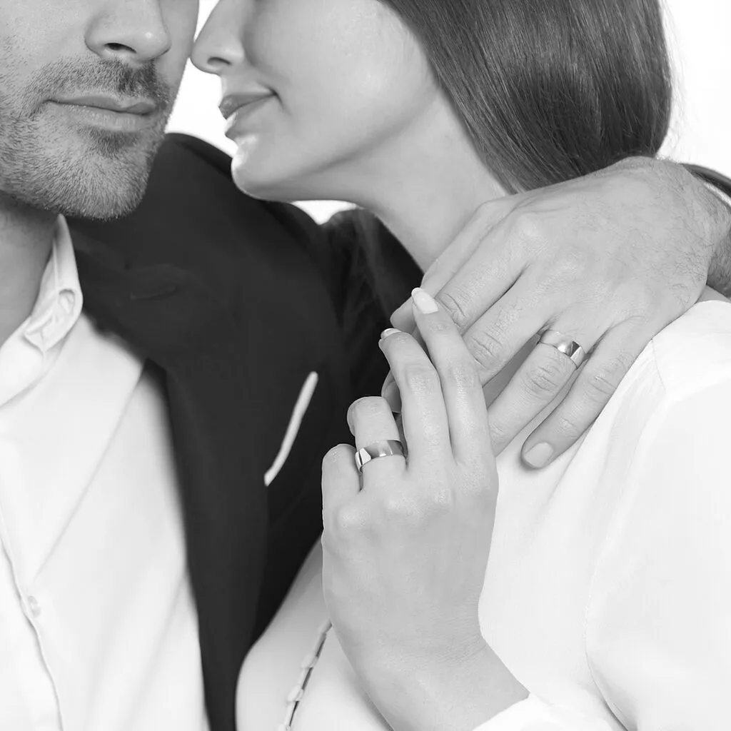 Histoire D'Or Alliance Julie Ruban Plat Or Blanc – Image 4