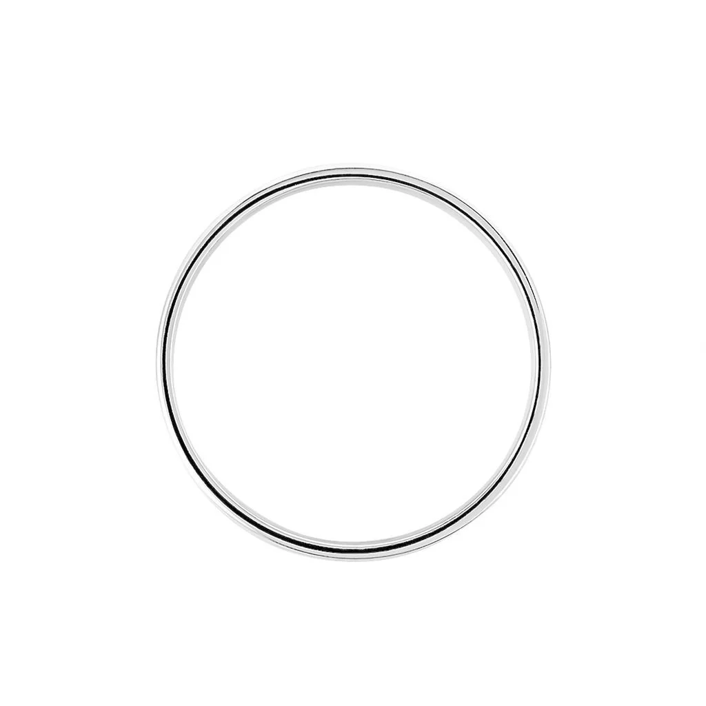 Histoire D'Or Alliance Epi Ruban Plat Or Blanc – Image 3