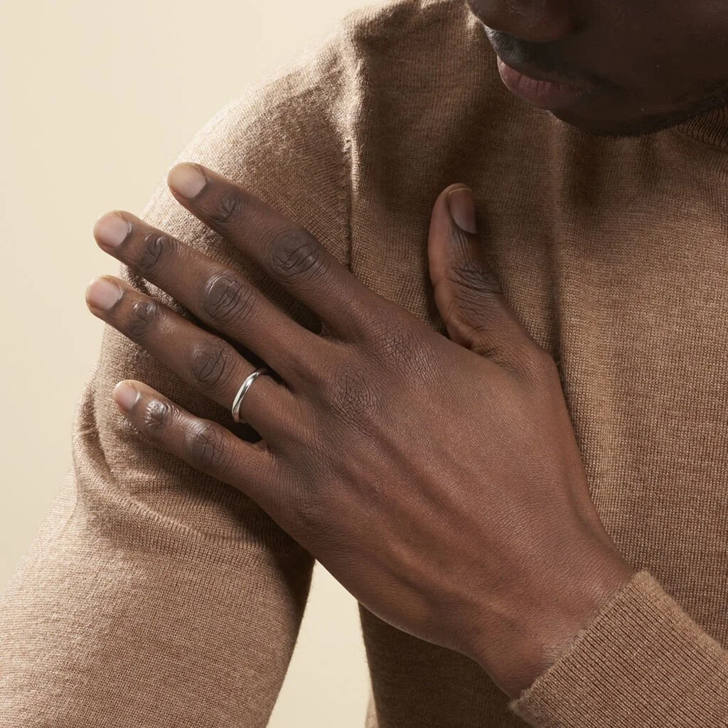 Histoire D'Or Alliance Aphrodite Demi Jonc Bombe Or Blanc – Image 7