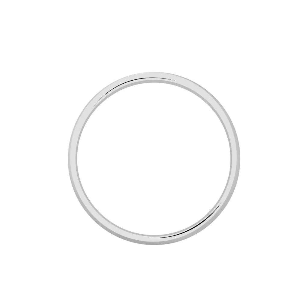 Histoire D'Or Alliance Aphrodite Demi Jonc Bombe Or Blanc – Image 3