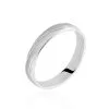 Histoire D'Or Alliance Eros Brossee Ruban Plat Or Blanc