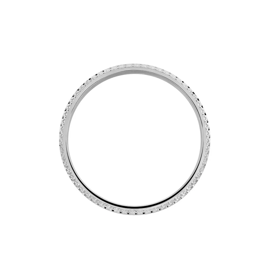 Histoire D'Or Alliance Hesperie Ruban Plat Or Blanc – Image 3