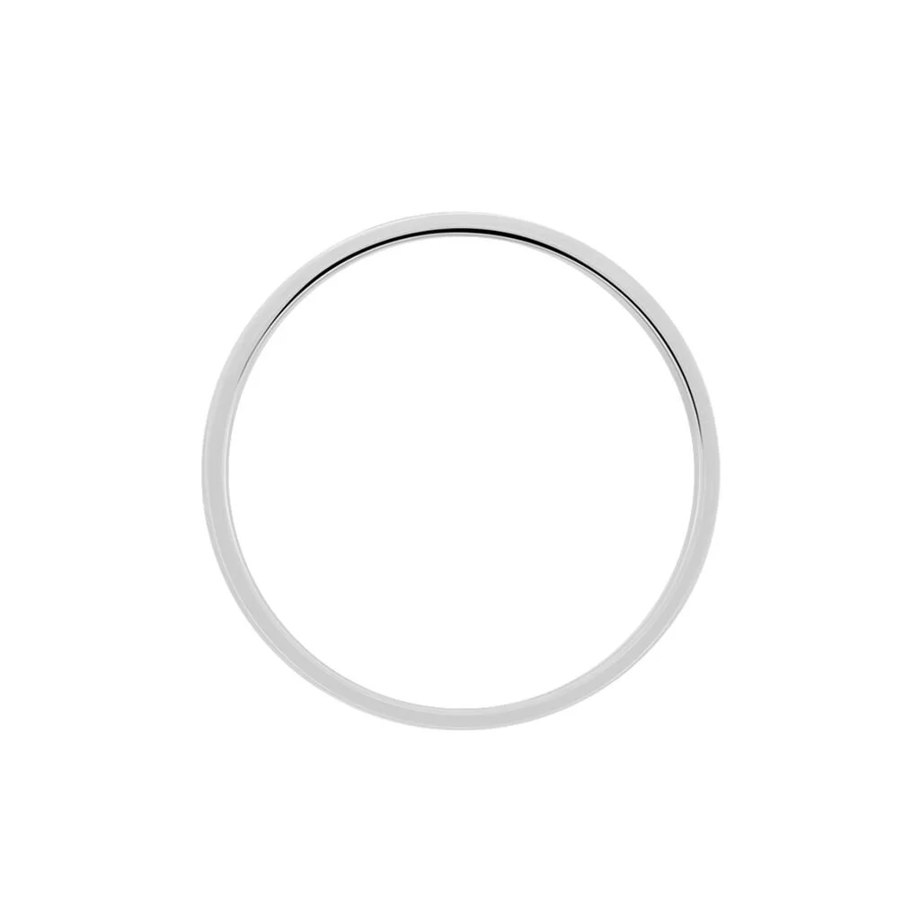 Histoire D'Or Alliance Markel Ruban Plat Or Blanc – Image 3