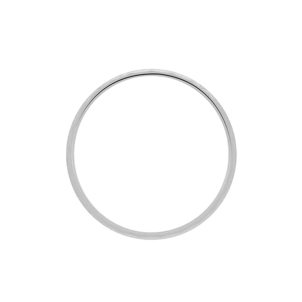 Histoire D'Or Alliance Maturina Demi Jonc Classique Or Blanc – Image 3