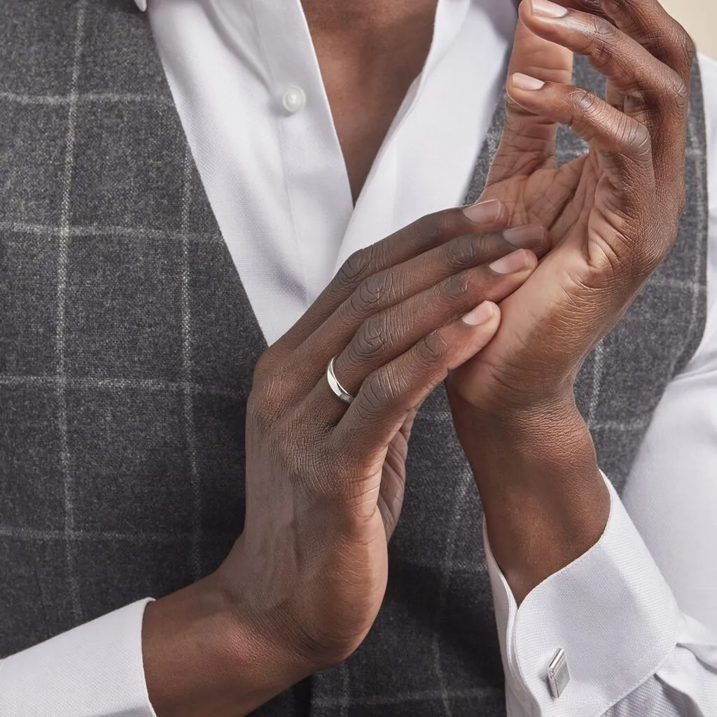 Histoire D'Or Alliance Sirona Demi Jonc Confort Or Blanc – Image 6