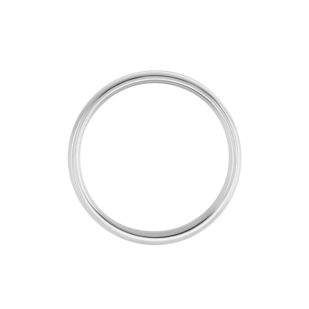 Histoire D'Or Alliance Sirona Demi Jonc Confort Or Blanc – Image 3