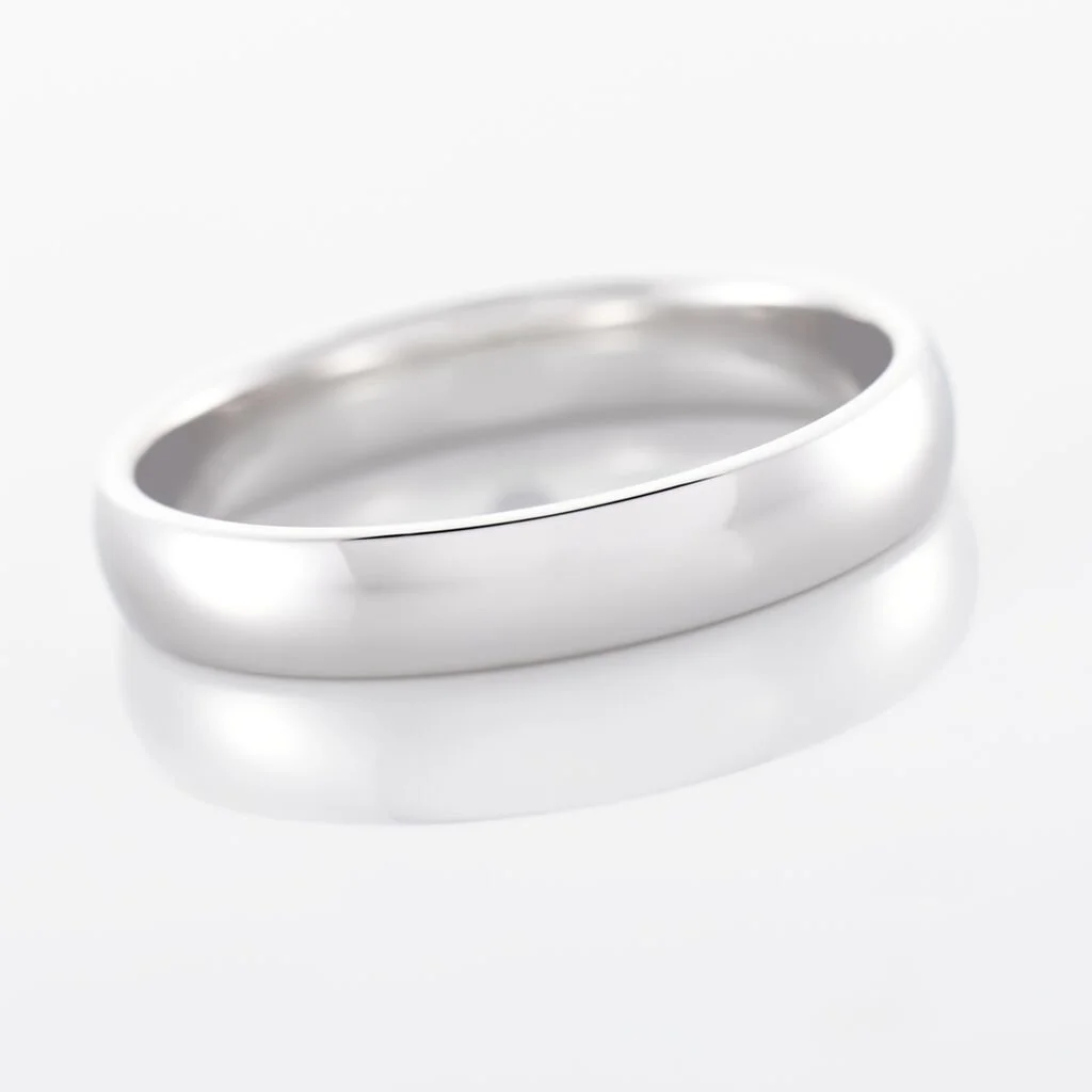 Histoire D'Or Alliance Sirona Demi Jonc Confort Or Blanc – Image 4