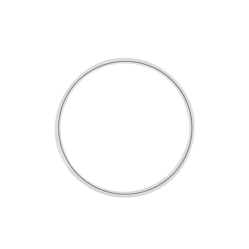 Histoire D'Or Alliance Julie Ruban Classique Or Blanc – Image 3