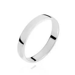 Histoire D'Or Alliance Artemis Ruban Plat Or Blanc