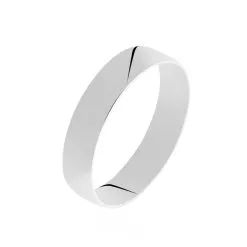 Histoire D'Or Alliance Julie Ruban Classique Or Blanc