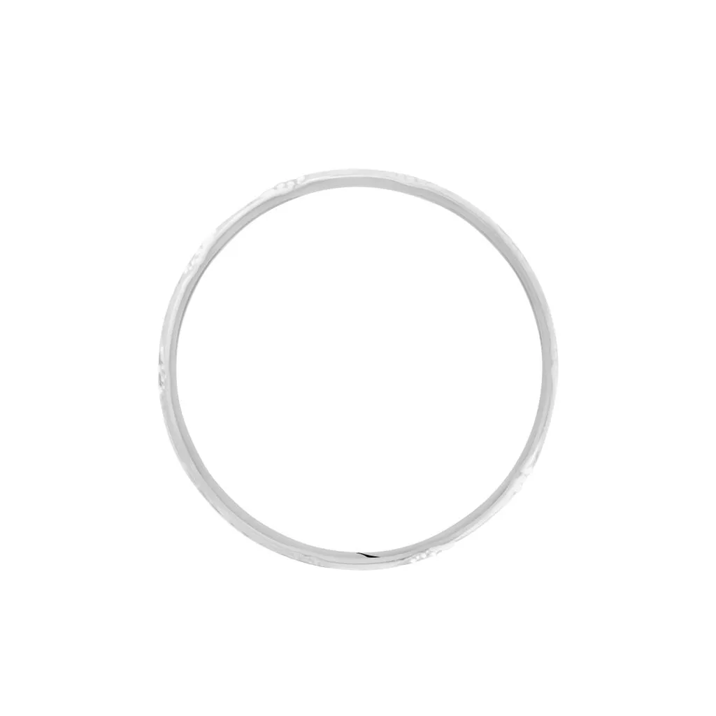 Histoire D'Or Alliance Clotilde Ruban Plat Or Blanc – Image 3