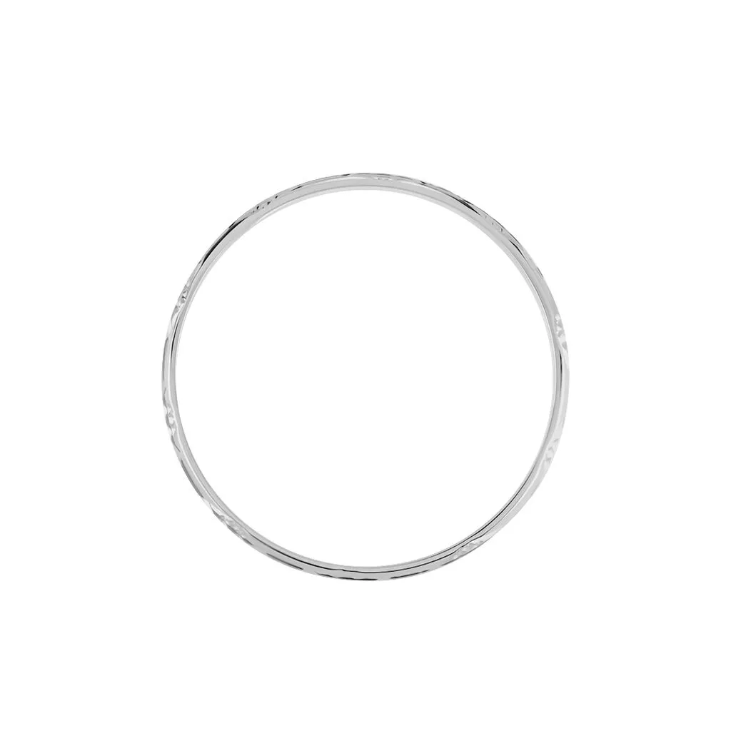 Histoire D'Or Alliance Clotilde Ruban Plat Or Blanc – Image 3