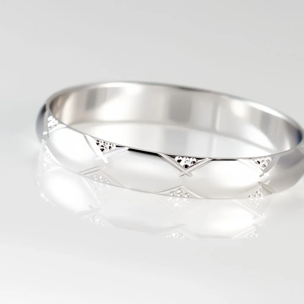 Histoire D'Or Alliance Harmonie Demi Jonc Classique Or Blanc – Image 4