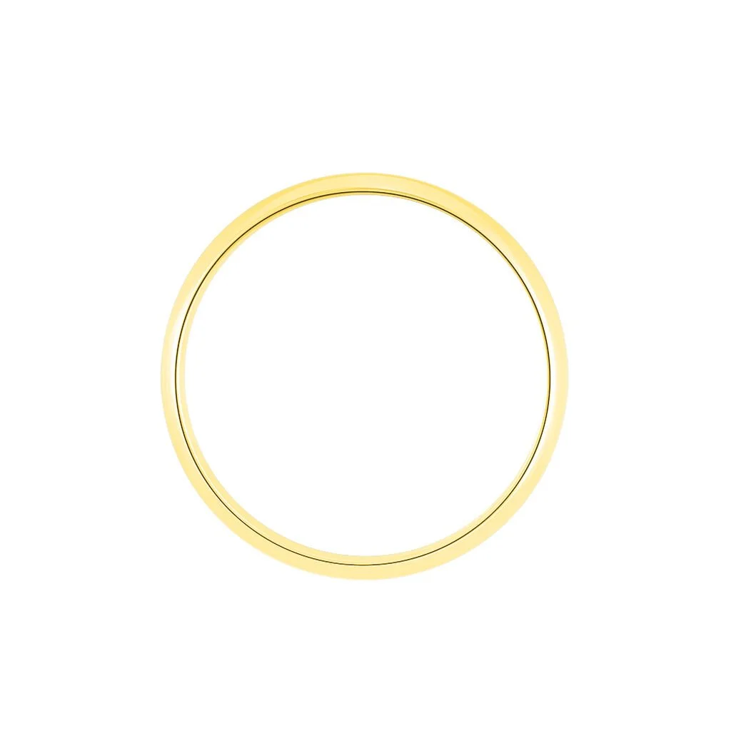 Histoire D'Or Alliance Aphrodite Demi Jonc Bombé Or Jaune – Image 3