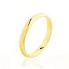Histoire D'Or Alliance Isaac Demi Jonc Confort Or Jaune
