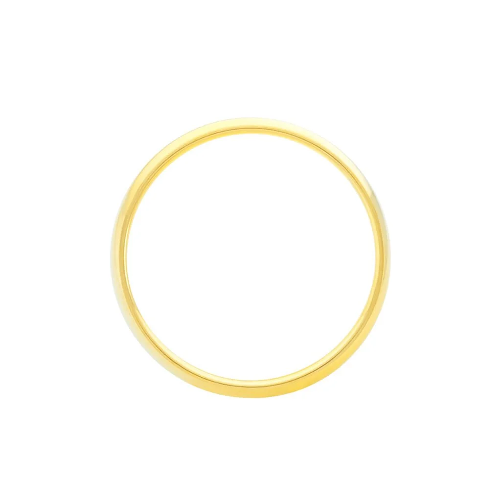 Histoire D'Or Alliance Isaac Demi Jonc Confort Or Jaune – Image 3