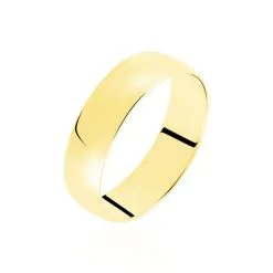 Histoire D'Or Alliance Demi Jonc Classique Or Jaune