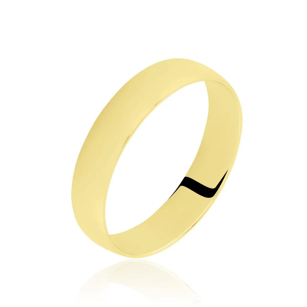 Histoire D'Or Alliance Meredithe Demi Jonc Classique Or Jaune