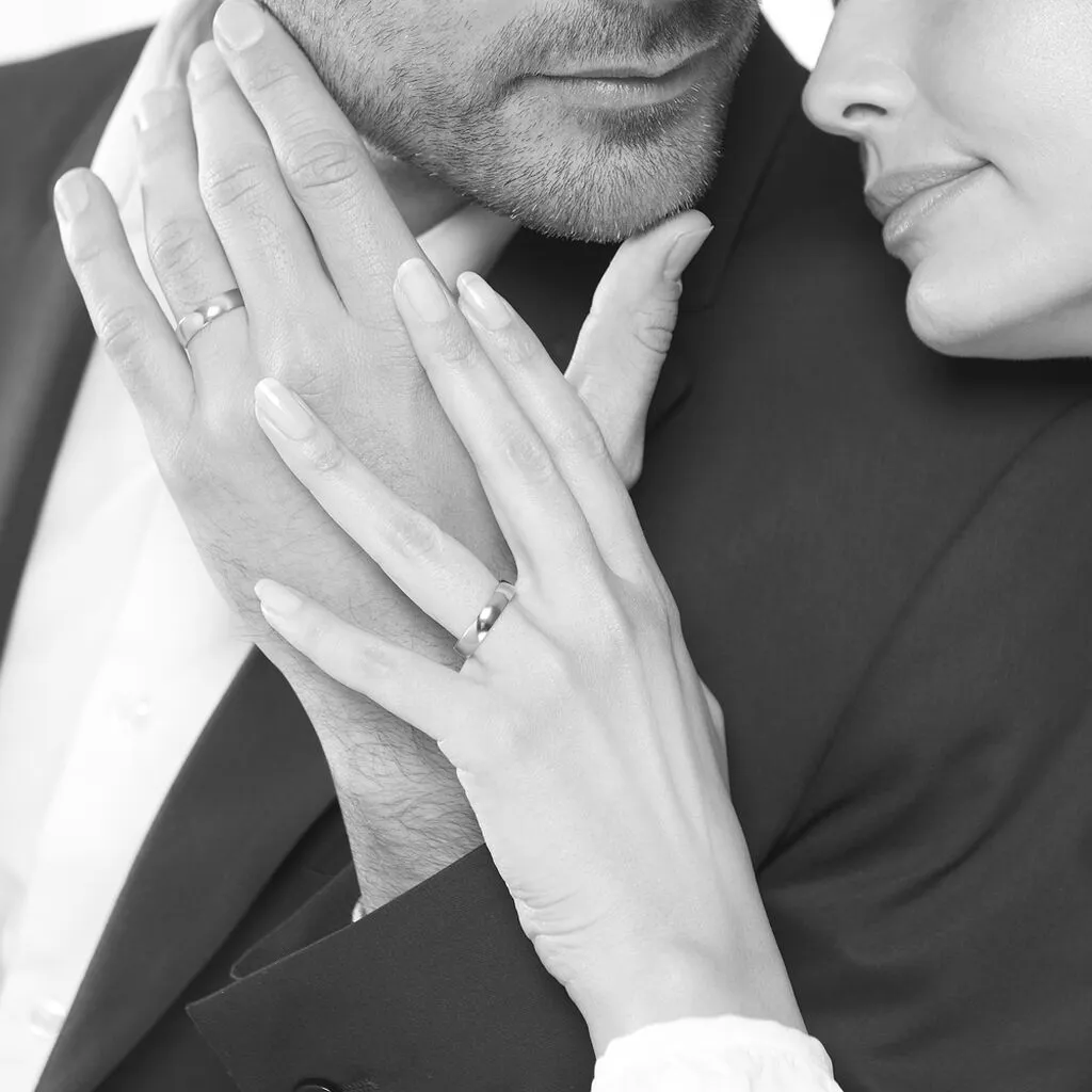 Histoire D'Or Alliance Meredithe Demi Jonc Classique Or Jaune – Image 4