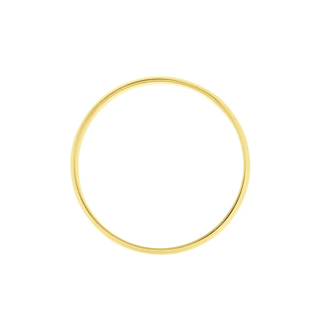 Histoire D'Or Alliance Meredithe Demi Jonc Classique Or Jaune – Image 3