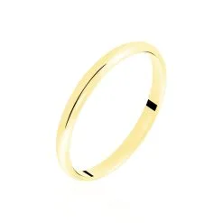 Histoire D'Or Alliance Demi Jonc Classique Or Jaune