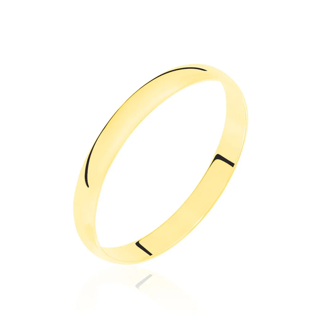 Histoire D'Or Alliance Meredithe Demi Jonc Classique Or Jaune