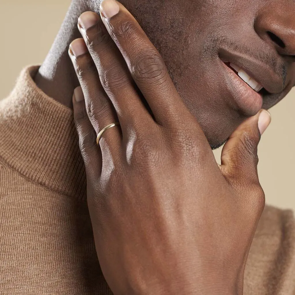 Histoire D'Or Alliance Meredithe Demi Jonc Classique Or Jaune – Image 7