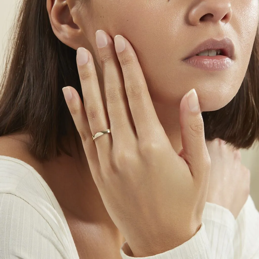 Histoire D'Or Alliance Julie Ruban Classique Or Jaune – Image 4