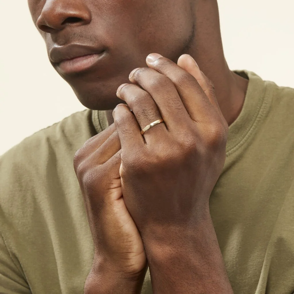 Histoire D'Or Alliance Julie Ruban Classique Or Jaune – Image 5