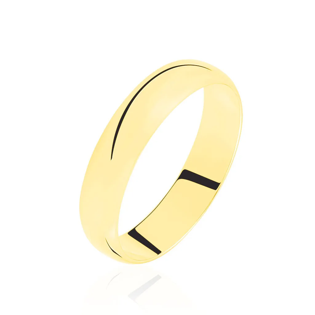 Histoire D'Or Alliance Aphrodite Demi Jonc Bombé Or Jaune