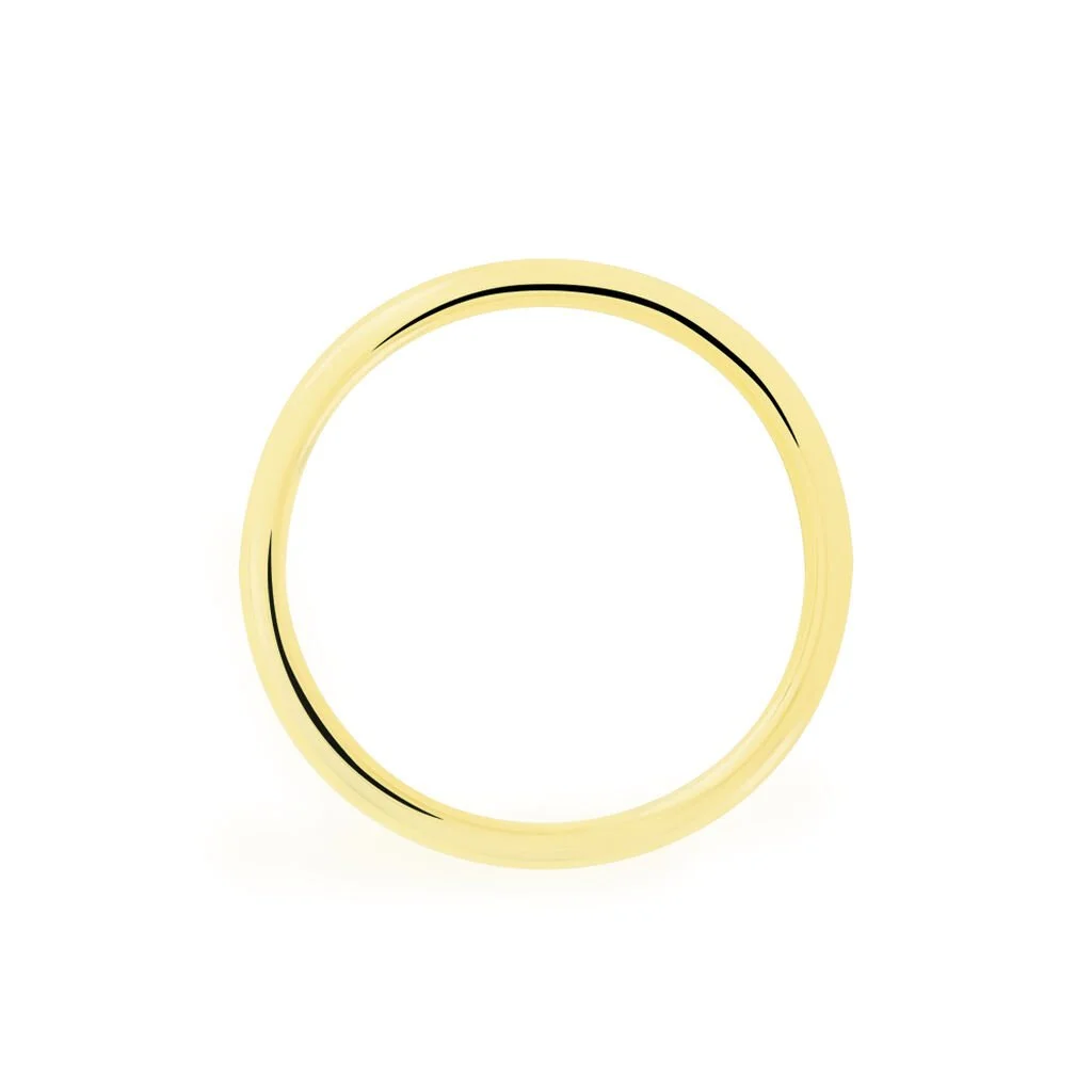Histoire D'Or Alliance Sirona Demi Jonc Confort Or Blanc – Image 3