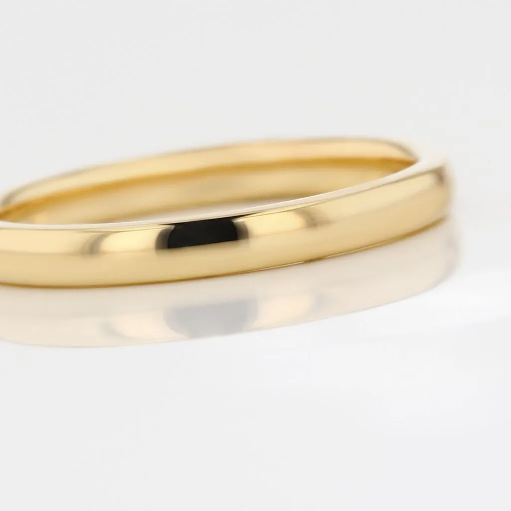 Histoire D'Or Alliance Sirona Demi Jonc Confort Or Blanc – Image 4