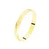 Histoire D'Or Alliance Hercule Striee Demi Jonc Classique Or Jaune