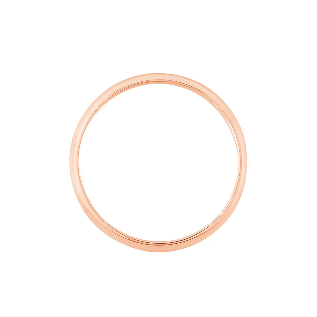 Histoire D'Or Alliance Aphrodite Demi Jonc Bombé Or Jaune – Image 3