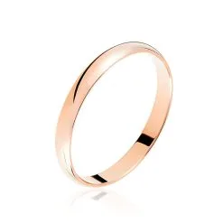 Histoire D'Or Alliance Meredithe Demi Jonc Classique Or Rose
