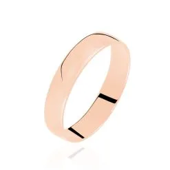 Histoire D'Or Alliance Julie Ruban Plat Or Rose