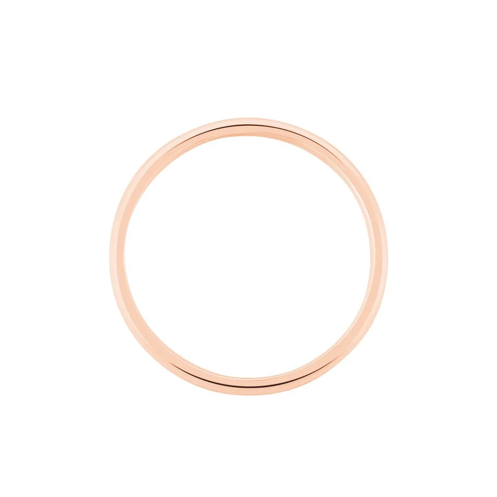 Histoire D'Or Alliance Aphrodite Demi Jonc Bombé Or Rose – Image 3