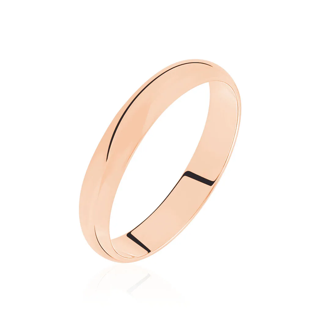 Histoire D'Or Alliance Demi Jonc Bombé Or Rose