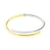 Histoire D'Or Bracelet Jonc Loise 2 Fils Carres Or Bicolore