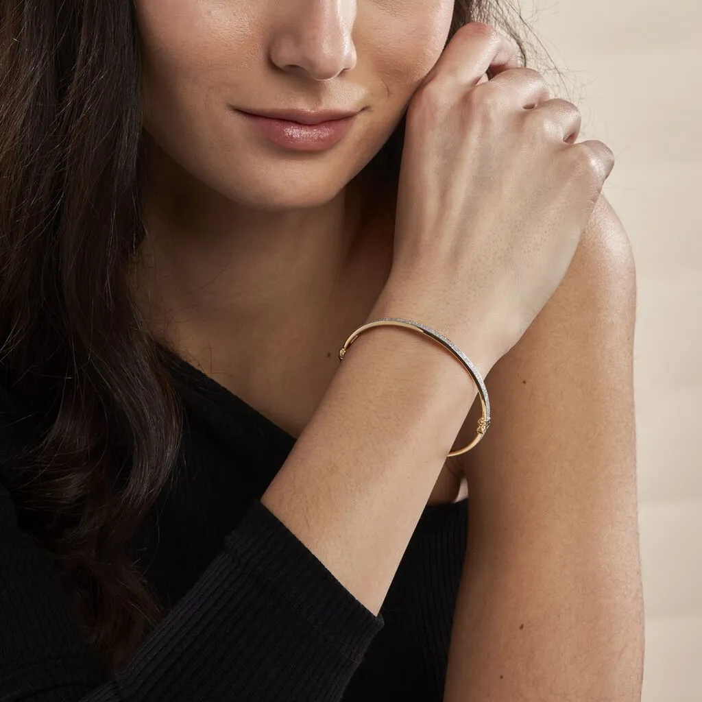 Histoire D'Or Bracelet Jonc Karama Or Bicolore – Image 3