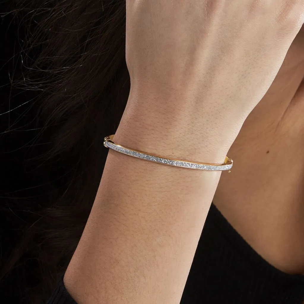 Histoire D'Or Bracelet Jonc Karama Or Bicolore – Image 4