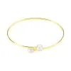 Histoire D'Or Bracelet Jonc Sammy Or Jaune Perle De Culture