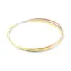 Histoire D'Or Bracelet Jonc Catalin 3 Fils Entrelaces Or Tricolore